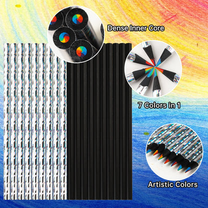 Rainbow Colored Pencils I 12 piece set with sharpener