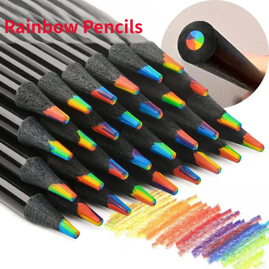 Rainbow Colored Pencils I 12 piece set with sharpener